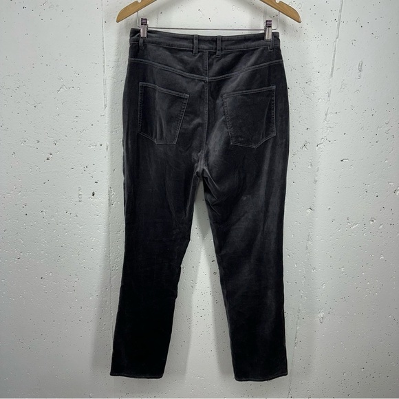 La Vie Women’s size 29 Clemence Gray Velvet High Rise Skinny Straight Leg Pants - Picture 8 of 16